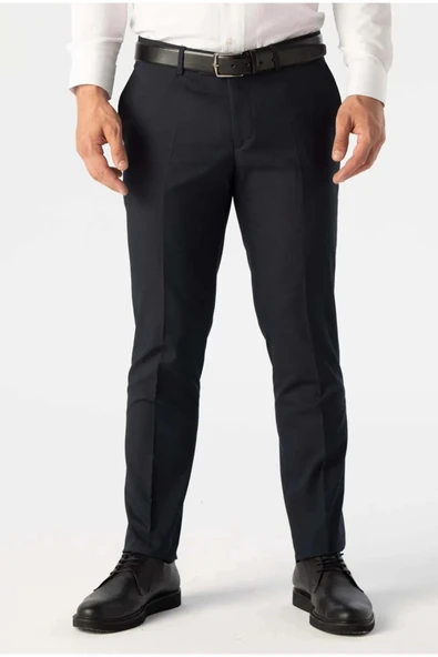 Avasar Erkek Siyah Regular Fit Kumaş Pantolon-7223