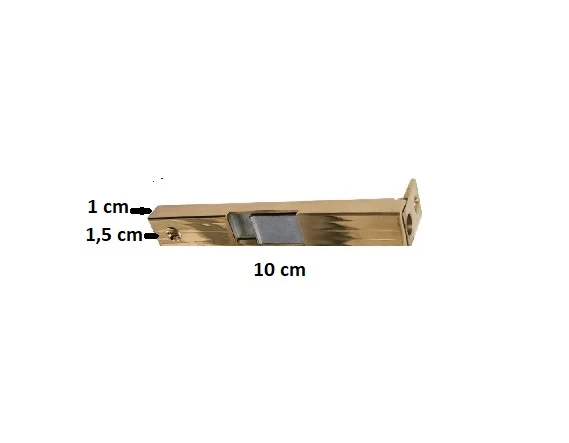 PİRİNÇ GÖMME SÜRGÜ 10 CM SARI - 2