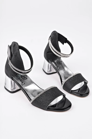 Muggo NOŞA Bilekten Bağlamalı Simli Kız Çocuk Kısa Topuklu Ayakkabı - 10