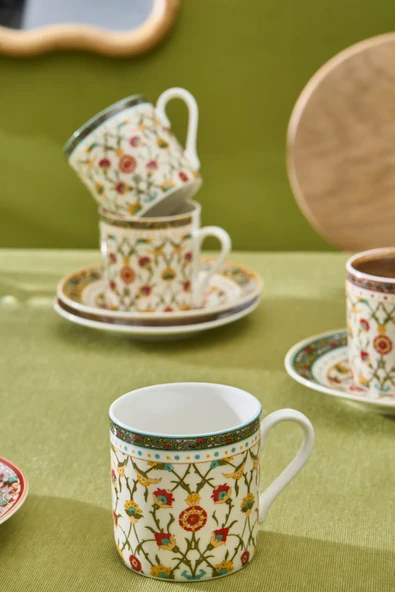 Karaca Şebnem 6 Kişilik Kahve Fincanı 80 Ml - 5