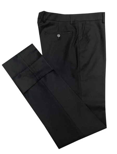Avasar Erkek Siyah Regular Fit Kumaş Pantolon-7223 - 2