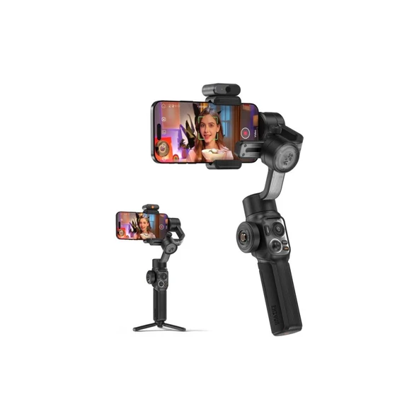 Zhıyun Smooth-5s Aı Pro Yapay Zeka Takip Sensörlü 3 Eksenli Telefon Sabitleyici Gimbal