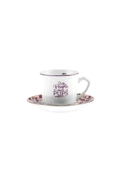 Karaca Perro 6 Kişilik Kahve Fincan Takımı 80 ml - 6
