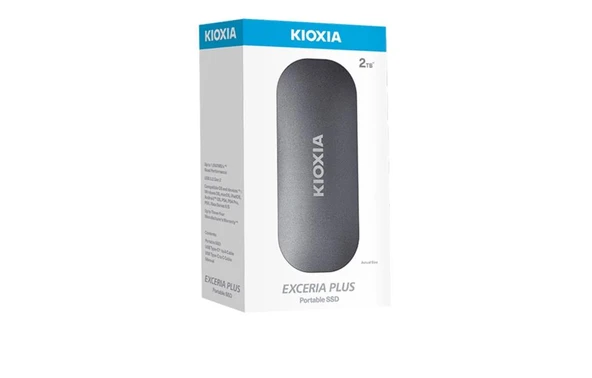 Kioxia 2TB Exceria Plus LXD10S002TG8 Mini Taşınabilir USB 3.2 Gen 2 Type-C Harici Taşınabilir SSD - 2