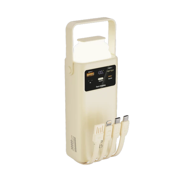 Acl 22.5W Hızlı Şarjlı Kamp Lambalı Dahili Kablolu PowerBank PW-112 - 2