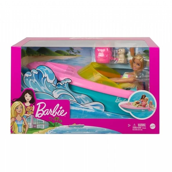 Barbie Bebek Ve Teknesi Oyun Seti GRG30 ürün görseli
