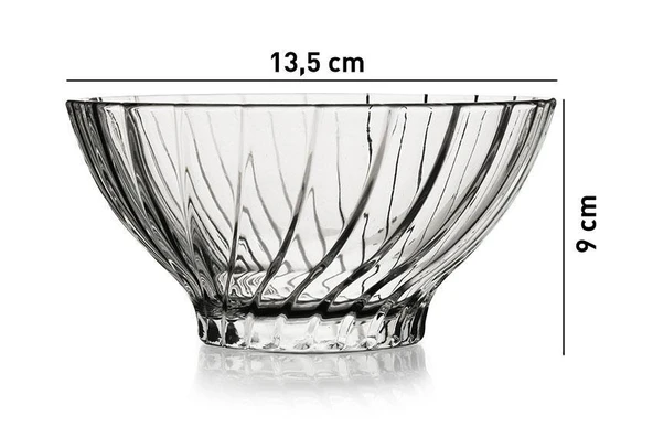 Paşabahçe 530024 Bouquet Cam Kase 455 cc 4 Adet - 2