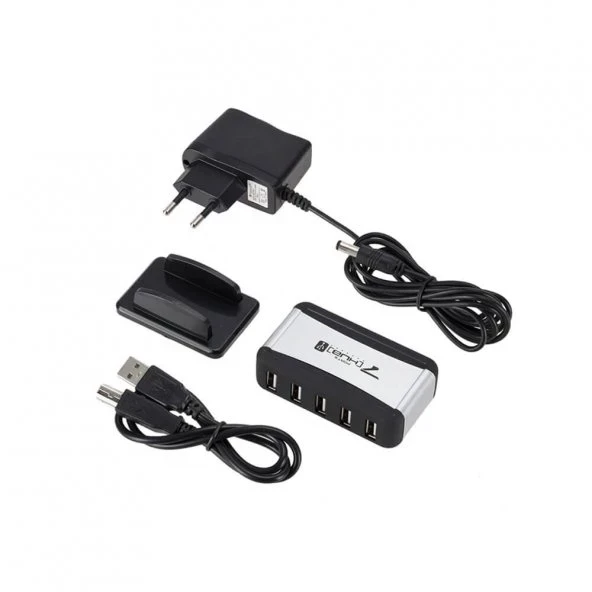 7 Port Usb Çoklayıcı Standlı Usb Hub Çoğaltıcı Adaptörlü Pc Notebook - A11 - 2