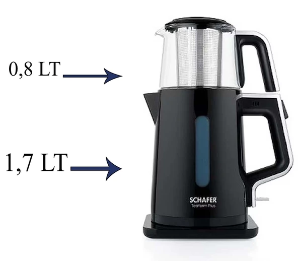 Schafer Teaform Elektrikli Çay Makinesi Siyah - 2