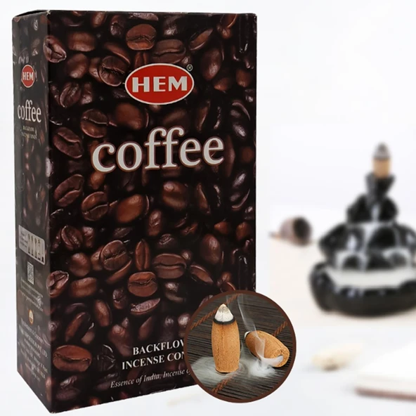 COFFEE-KAHVE KOKULU BACK FLOW GERİ AKIŞ TÜTSÜ 10 LU