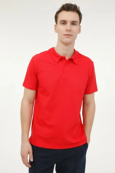 Lumberjack M-CT953 BASIC 5FX Kırmızı Erkek Kısa Kol Polo T-Shirt CT953