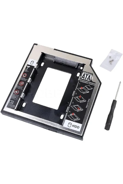 12.7mm Sata Hdd Harddisk Caddy Kızak Kutu Laptop Ssd Notebook Ikinci Hdd Takma - A07 - 2