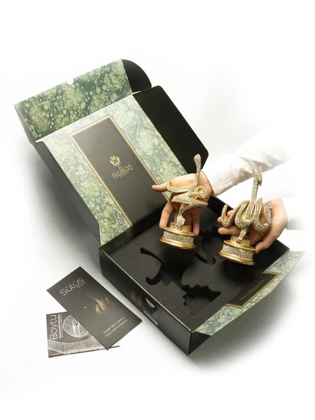 SÜLÜS BOYTU ORTA BOY SARI RENK BİBLO - 5