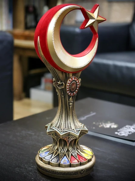 TÜRKBOYTU BATTAL BOY ANTİK SARI RENK BİBLO