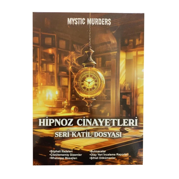 DEDEKTİF VAKA ÇÖZME OYUNU HİPNOZ CİNAYETLERİ SERİ KATİL DOSYASI