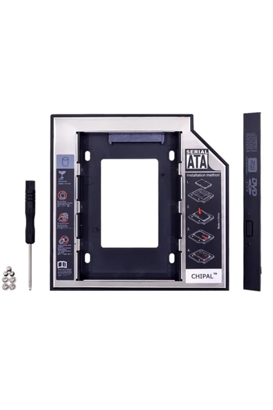 12.7mm Sata Hdd Harddisk Caddy Kızak Kutu Laptop Ssd Notebook Ikinci Hdd Takma - A07