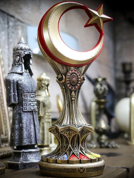 TÜRKBOYTU BATTAL BOY ANTİK SARI RENK BİBLO - 2