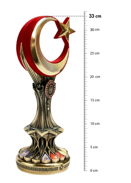 TÜRKBOYTU BATTAL BOY ANTİK SARI RENK BİBLO - 3