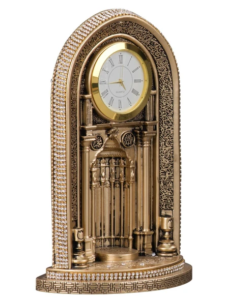 SAATLİ MİHRAP BOYTU ORTA BOY SARI RENK BİBLO - 2