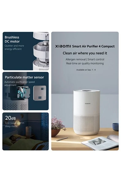 Smart Air Purifier 4 Compact Akıllı Hava Temizleyici - 5