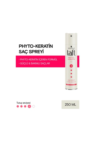 Taft Phyto Keratin No: 4 Saç Spreyi 250 ml - 2