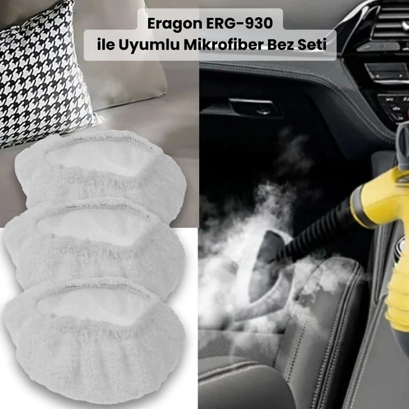 Eragon ERG-930 Buharlı Temizleyici ile Uyumlu Bez Seti - Resim 4