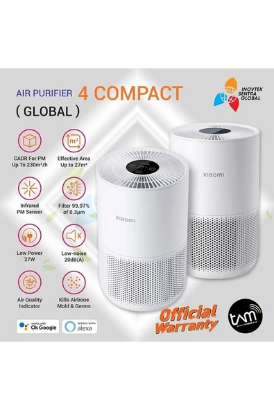 Smart Air Purifier 4 Compact Akıllı Hava Temizleyici - 7