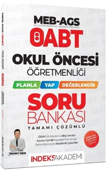 ÖABT MEB AGS Okul Öncesi Öğretmenliği Planla Yap Değerlendir Soru Bankası İndeks Akademi