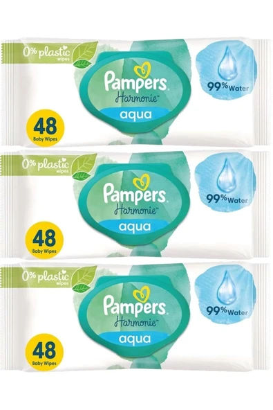 Prima Islak Havlu Mendil Aqua Pure 3 x 48