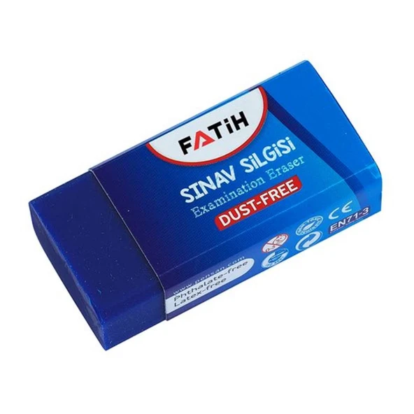 Fatih Mavi Dust Free Sınav Silgisi 24'Lü Kutu - 3