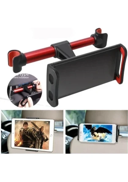 Araç Koltuk Başlığı Arkası 360 Derece Ipad Tablet Telefon Tutucu  - A18