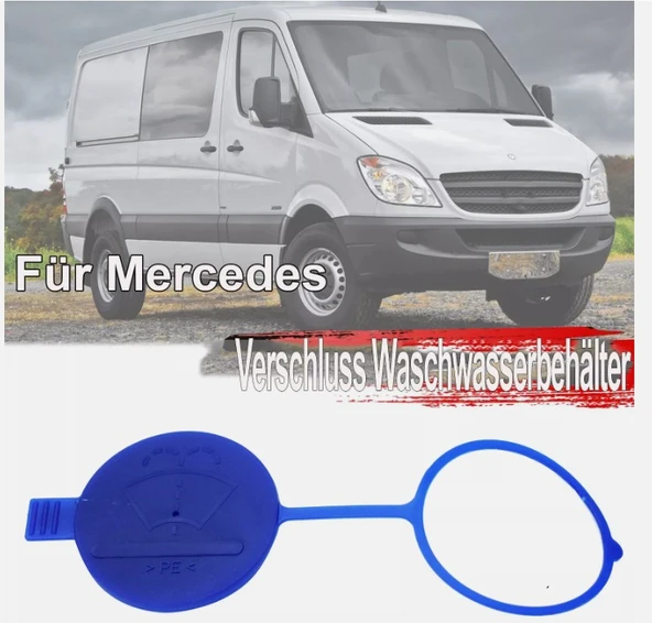 Mercedes Sprinter (06-18) ve Volkswagen Crafter(2006 – 2016) İçin Ön Cam Yıkama Tankı Kapağı  A9068690072 - 2E0955455 - Resim 3