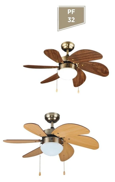 RAKS PF 32 KOYU KAHVERENGİ Tavan Vantilatörü - Resim 2