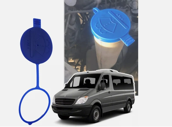 Mercedes Sprinter (06-18) ve Volkswagen Crafter(2006 – 2016) İçin Ön Cam Yıkama Tankı Kapağı  A9068690072 - 2E0955455 - Resim 2