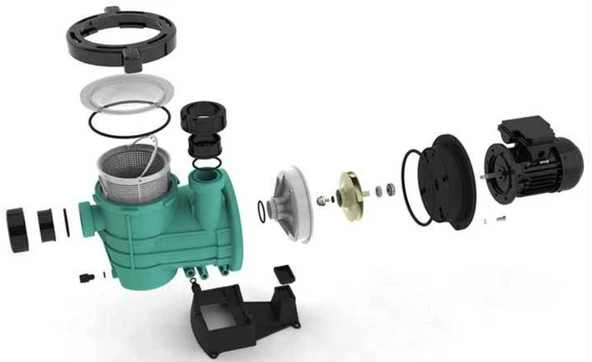 Gemaş STREAMER 2010 Havuz Pompası STRN-100M 1 HP, Monofaze-Pool Pump-ToptancıyızBiz - 7