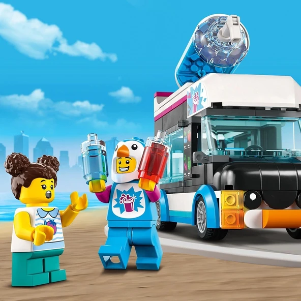 LEGO® City Penguen Buzlaş Arabası 60384-5 Yaş ve Üzeri Çocuklar için Seyyar Satıcı Oyuncak Yapım Seti (194 Parça) - 3