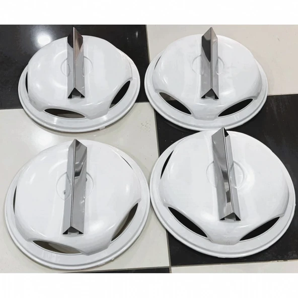 IVECO DAİLY 16'' İNÇ BEYAZ JANT KAPAĞI 4 ADET PİRAMİT KOLLU FIRFIR - 7