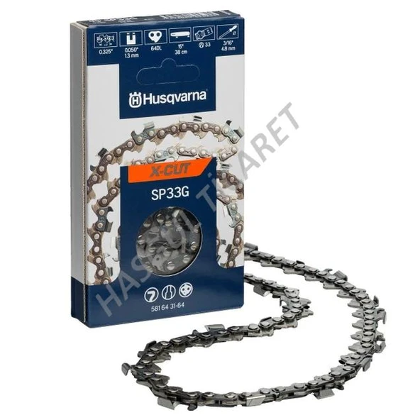 Hsgl Ağaç kesim Motorlu Husqvarna 3/8 36 diş orjinal zincir