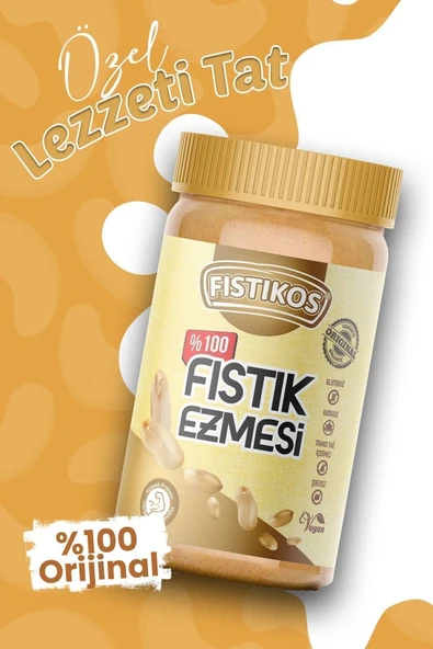 FISTIKOS %100 Şekersiz Yer Fıstığı Ezmesi 650 GR - 4