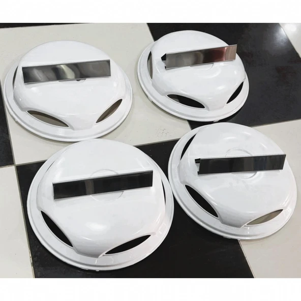 VOLKSWAGEN CRAFTER 16'' İNÇ BEYAZ JANT KAPAĞI 4 ADET PİRAMİT KOLLU FIRFIR - 5