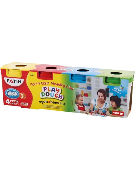 Fatih 4 Renk Oyun Hamuru 400 Gr.