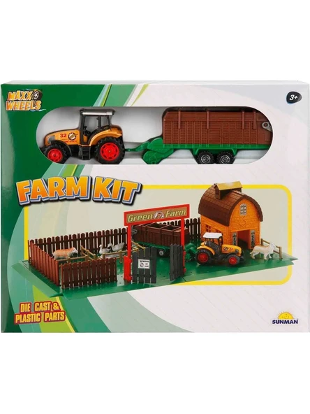 Çiftlik Seti AHIR ÇİTLİ ARAÇLI HAYVANLI