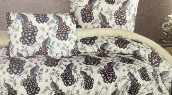 Maxstyle Crystal Saten Nevresim Takımı Çift Kişilik Peacock