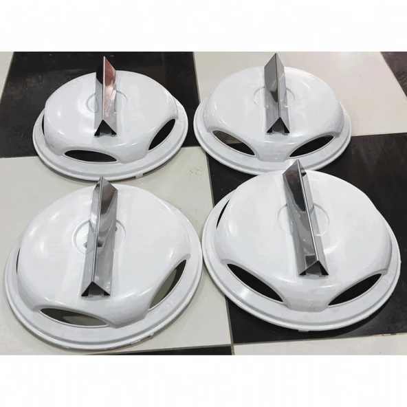 VOLKSWAGEN CRAFTER 16'' İNÇ BEYAZ JANT KAPAĞI 4 ADET PİRAMİT KOLLU FIRFIR - 13