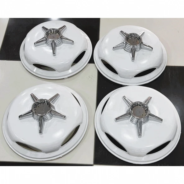 VOLKSWAGEN CRAFTER 16'' İNÇ BEYAZ JANT KAPAĞI 4 ADET 5 KOLLU FIRFIR - 7