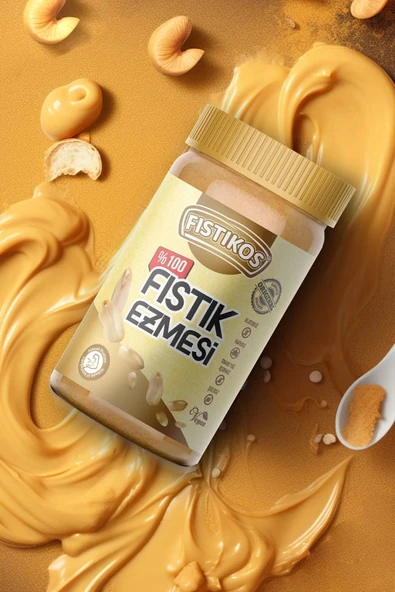 FISTIKOS %100 Şekersiz Yer Fıstığı Ezmesi 650 GR - 3