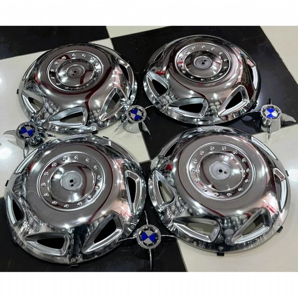 MASTER-DUCATO-DALLİ-JUMPER 16'' İNÇ KROM JANT KAPAĞI 4 ADET 4 KOLLU M.F. - 8