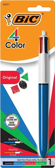 Bic Original 4 Colour Basmalı Tükenmez Kalem