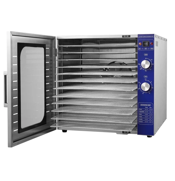 Dalle SS-12J Meyve-Sebze Kurutma Fırını Çift Katmanlı 12 Tepsili - 5