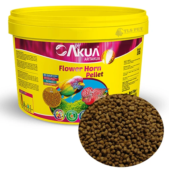 ArtAkua Flower Horn Pellet  Balık Yemi 250 Gram (Bölme)